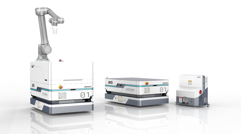 优游ub8国际數位開發的自主式移動機器人（AMR250M），搭配全向輪並結合AI演算法、2D LiDAR、3D攝影機等技術，協助客戶實現產線全自動化